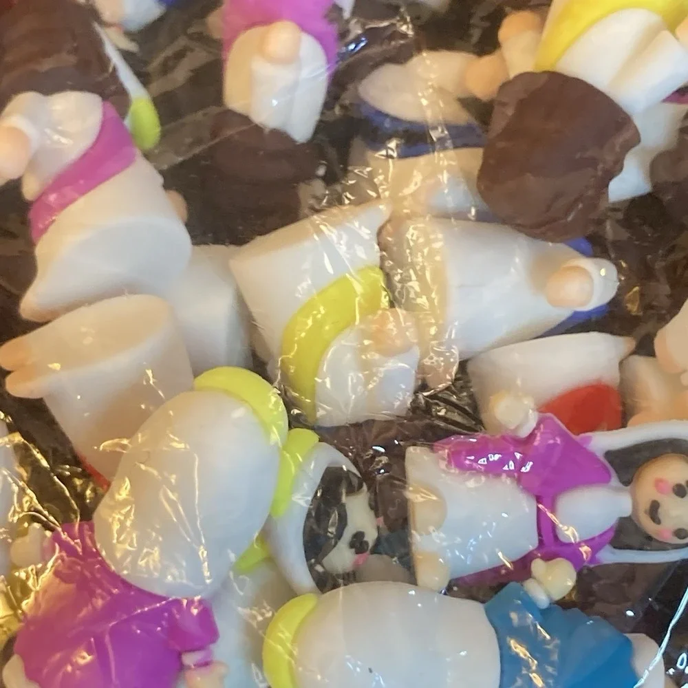 Jesus & Mary Figures Lot of 40 Mini Multi-Color Party Favor 1.5